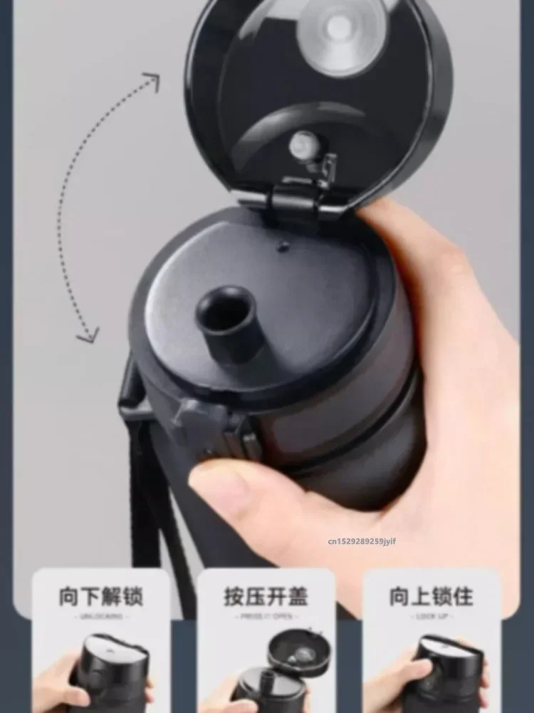 500ML/750ML/1000ML Sports Water Bottle Motivational Leak Proof Portable Reusable Plastic Cups Outdoor Travel Gym Jugs