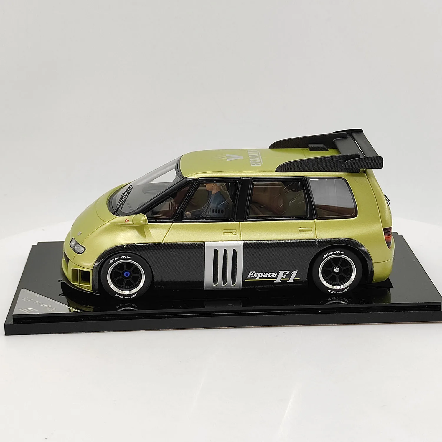 SJF 1/32 échelle Renault Espace F1 SJF modèle 1995 modèle de voiture en résine jouet à collectionner cadeau Souvenir affichage ornement