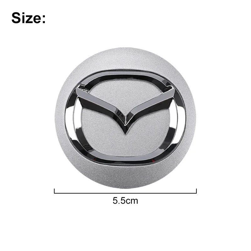 For Mazda 3 Alexa CX4 CX5 CX8 2 3 6 DJ BL BM GJ CX-5 CX5 CX-3 CX3 CX9 CX7 4pcs 56 mm car wheel hub cap badge Automobile hubcap