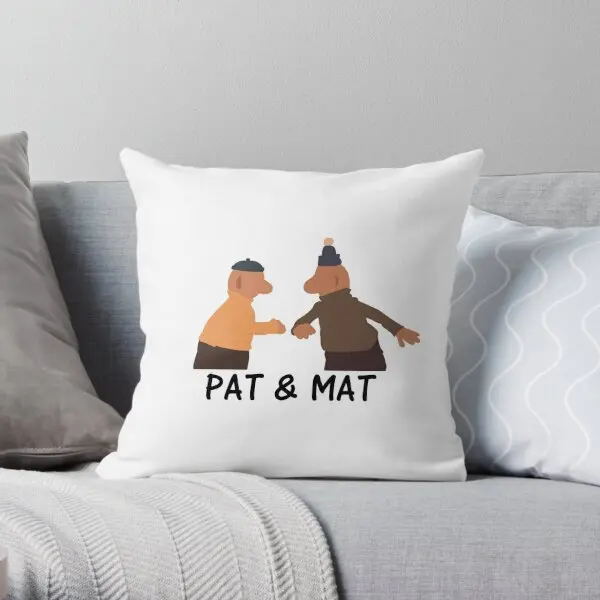 Pat A Mat  Printing Throw Pillow Cover Decorative Cushion Fashion Anime Hotel Decor Soft Car Throw Pillows not include One Side