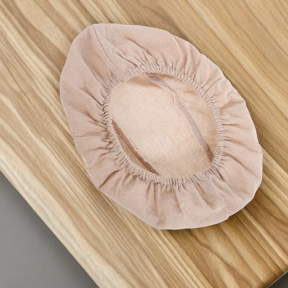 2Pcs Bread Basket Cloth Liner Natural Oval Dough Proofing Cover Sourdough Baking Fermentation Basket Liner Sourdough Cover