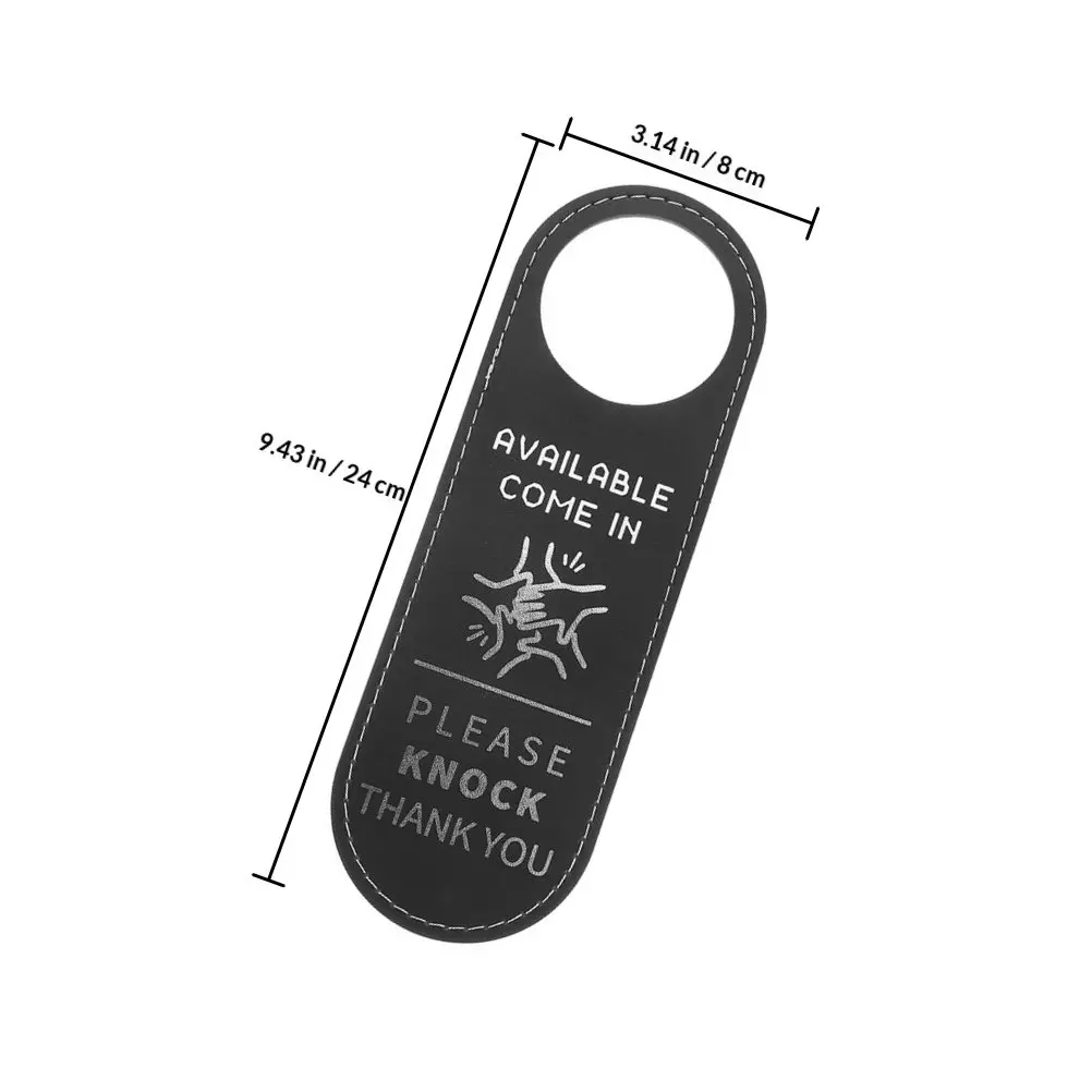 2Pcs Sturdy Double Sided Door Hanger Sign for Meeting Rooms Clear Status Display Easy Hang Professional Office Hotel