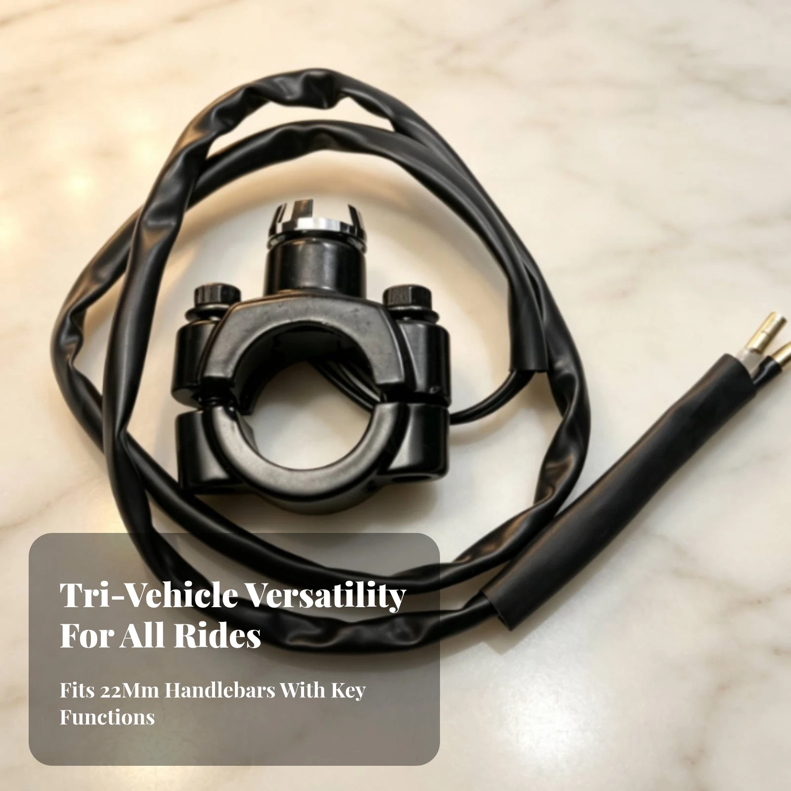 Motorcycle Handlebar Switch Assembly Universal Motorcycle Handlebar Switch with Clamp Waterproof Weatherproof