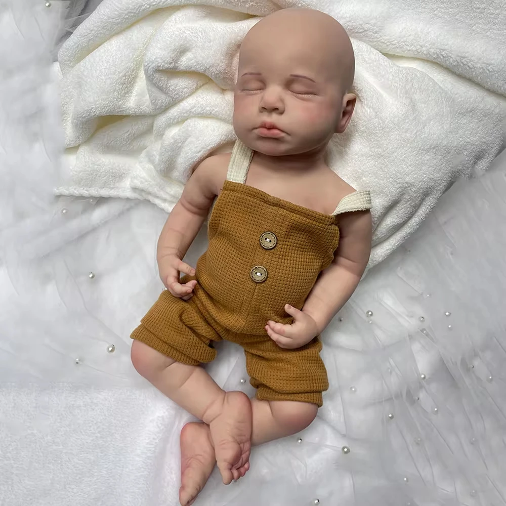 20Inch Realistic Full Silicone Reborn Baby Doll Weighted 6.8Lb Silicone Newborn Baby Girl For New Year Gifts And Easter Gift