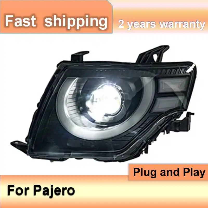 

Автомобильные аксессуары для фар Mitsubishi Pajero 2006-2021 Pajero V97 Фара V93 V87 DRL Поворотник ближнего и дальнего света Проектор L