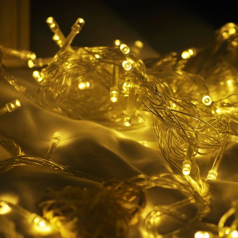 LED Lights Battery Operated Wedding Centerpiece Table Decorations Party Christmas Copper Wire String Lights Battery Powered