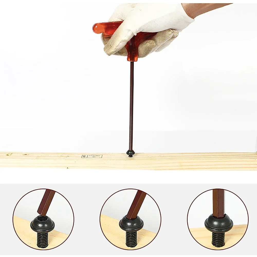 Allen Key T-Type Hex Wrench Industrial Grade Extended Screwdriver External Hexagonal 6-Pronged True S2 Steel Quality 2mm ~10mm