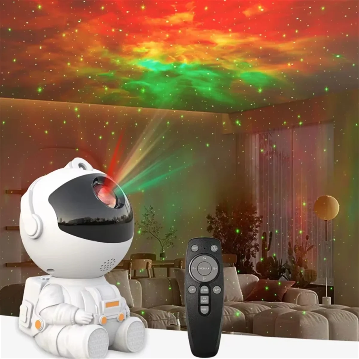 Astronauta Spaceman Lâmpada Lâmpada de projeção ambiente Astronauta Spaceman Lamp