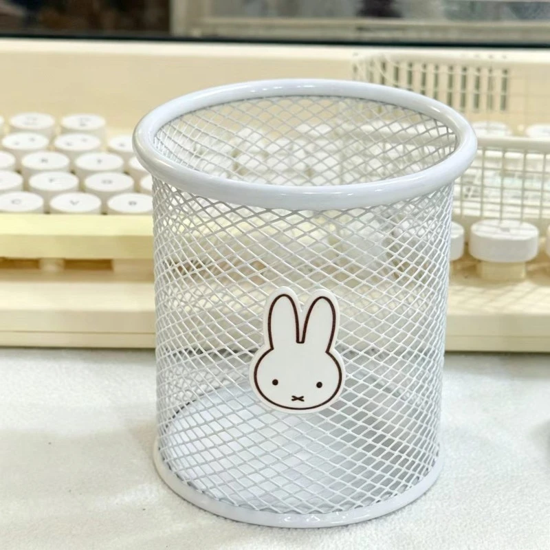 New Miffy Cute Creative Animation Peripheral Desktop Pen Conner Secondary Cartoon Kawaii Large Capacity Desktop Storage Can Gift view 5