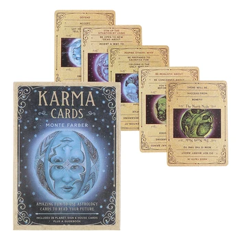 1 kutu Karma Oracle kartları servet anlatıyor Divination Tarot güverte aile parti eğlence masa oyunu Karma kart Tarot güverte