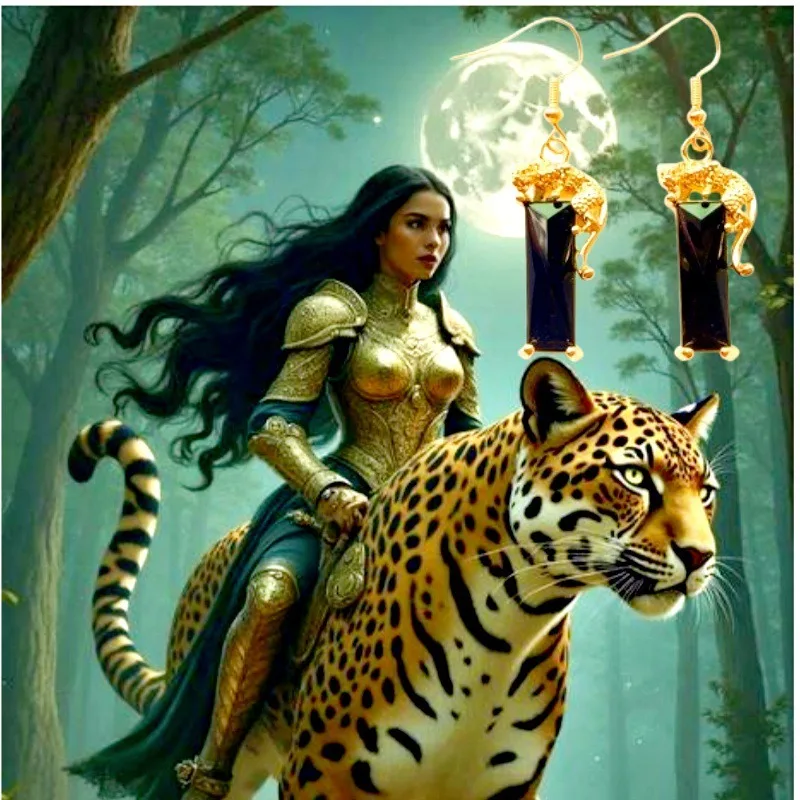 

European and American fashion jewelry, women's necklaces, earrings, bracelets, light luxury and high-end animal jewelry set