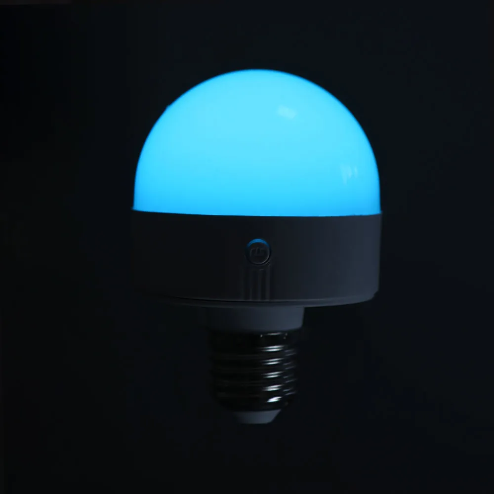 Atmosphere Light USB Rechargeable RGB Light Bulb With Remote 5W Emergency Bulb E27 Detachable Magnetic Stage Lamp Bulb Wedding