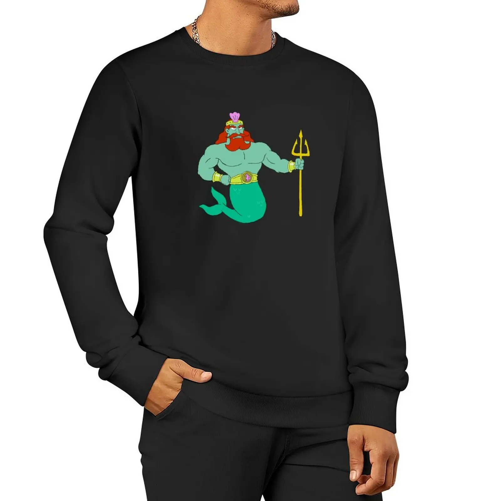 

King Neptune Pullover Hoodie korean style clothes aesthetic sweatshirts