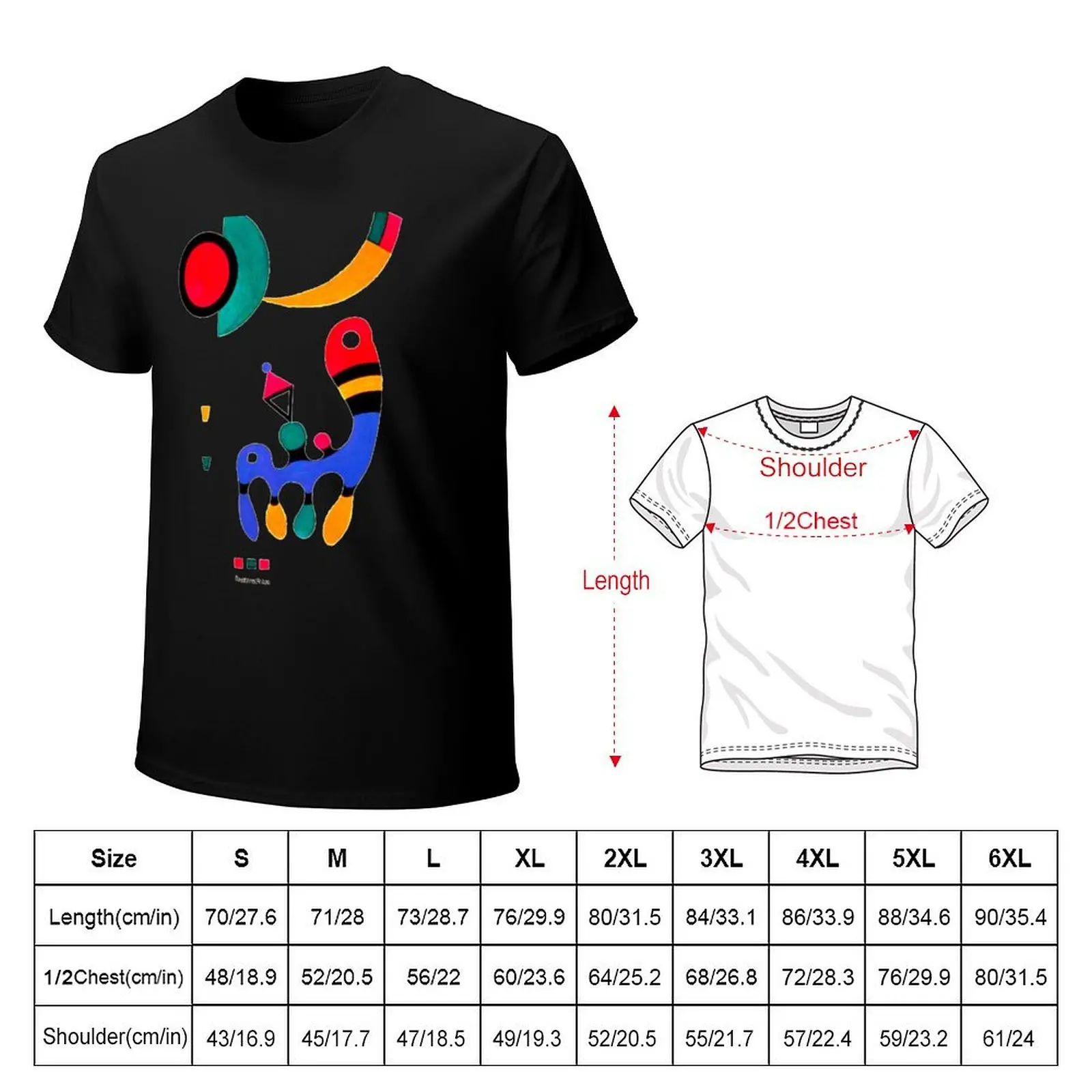 Kandinsky 1944 Composition | Kandinsky Abstract Art w/ Signature T-Shirt Casual Streetwear Short Sleeve Tee