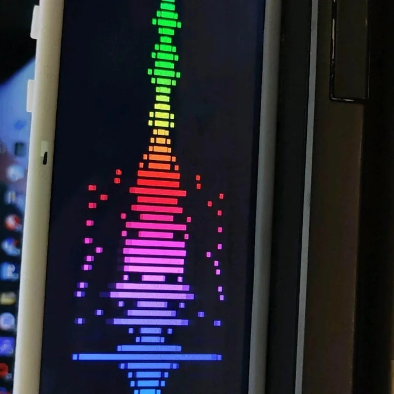 

6-inch Voice-activated Music UV Level Meter Spectrum Display Supports HDMI output Type-C 5V