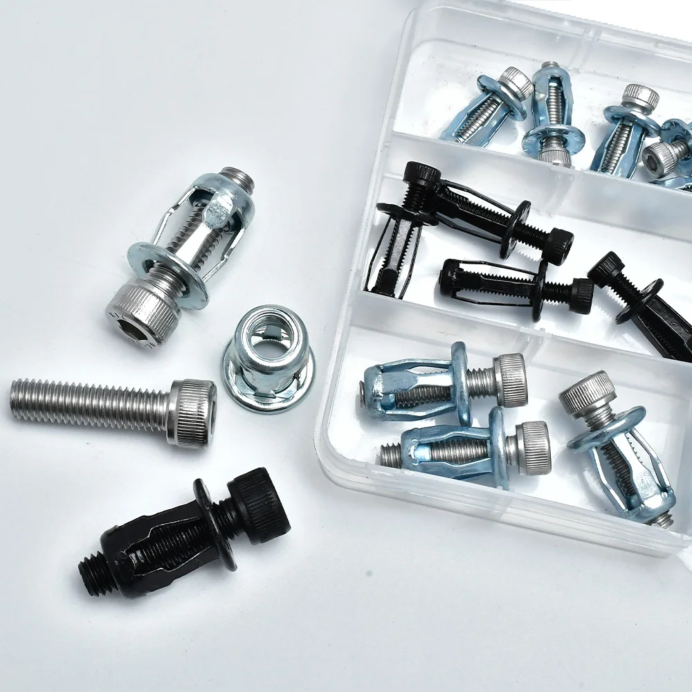 Molly Jack tuerca tornillo de expansión hexagonal perno placa de matrícula Panel abrazadera bloqueo remache M4 M5 M6 M8 forma de pétalo tuercas de remache de Metal Kits de tornillos