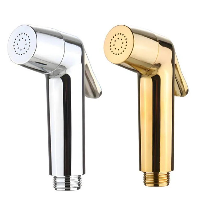 

Ручной смеситель для унитаза и биде, золотой, серебряный, распылитель из АБС-пластика, насадка для душа, биде, распылительная насадка для мытья, туалета, ванной комнаты G1/2' R23