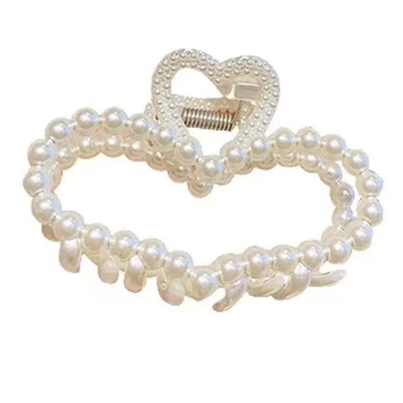 Pearl Versatile Temperament Shark Clip For Women