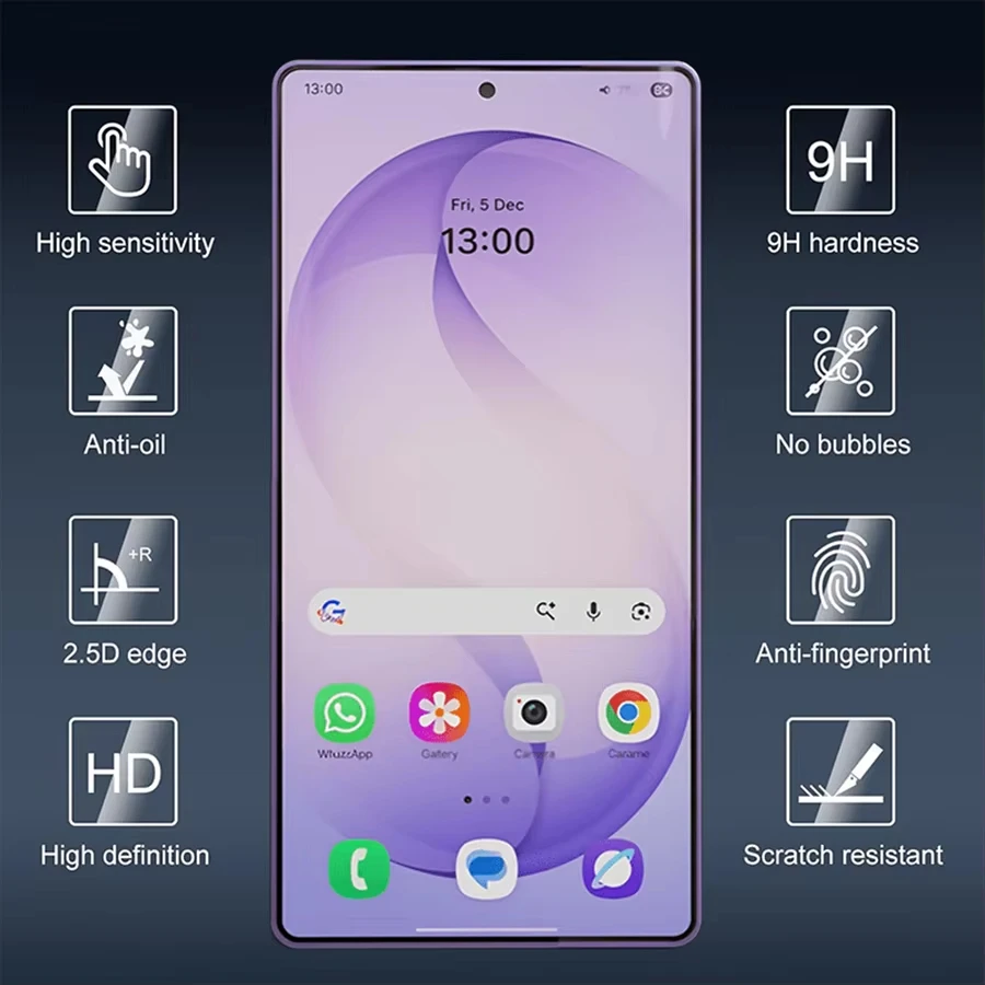 Full Cover Tempered Glass For Samsung Galaxy S26 Ultra Screen Protector For Samsung S25 S24 Ultra S22 S23 S26 Plus Edge HD Glass view 2