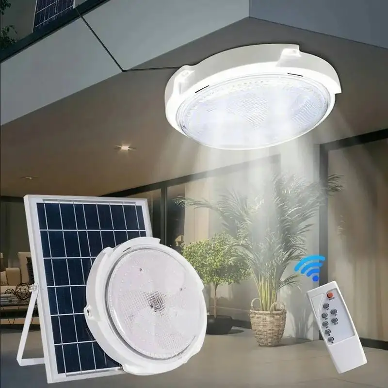 Indoor Solar Ceiling Light with Remote Control 300 Watt Outdoor Solar Lighting for Home and Garden for Room Decoration