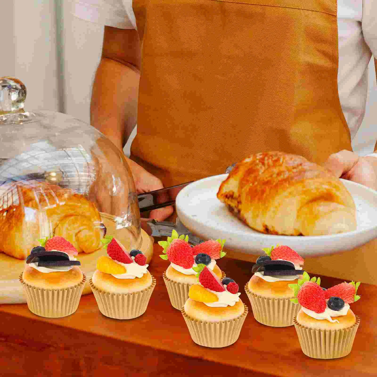 

6 Pcs Simulation Cake Model Lifelike Fake Cakes Birthday Models Photo Props Pu Lovely Food Artificial