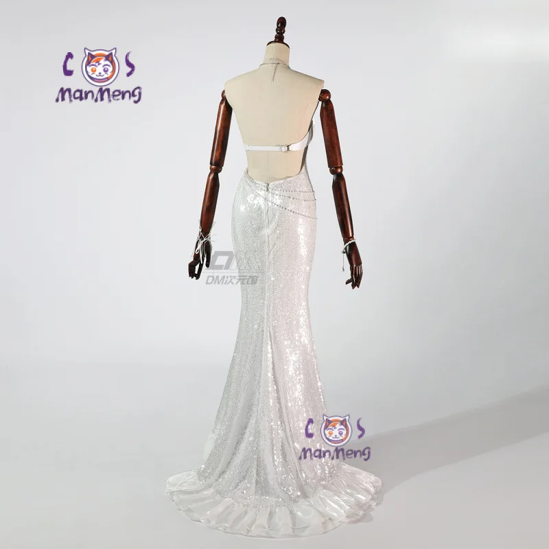 LL Cosplay Costume Game Path to Nowhere Dress Earrings Necklace Headwear Props Halloween Party Women's Sexy LL New Uniform view 3