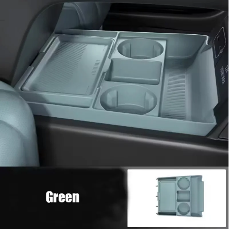 For Xpeng G6 2026 Center Console Silicone Storage Box Car Central Lower Layer Tray Divider Organizer Stowing Tidying Accessories view 5