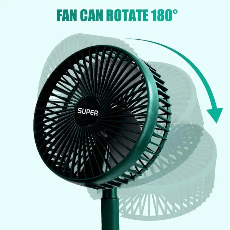 2026 Desktop fan charging model, long endurance USB foldable mini retractable fan, dormitory portable desktop electric fan