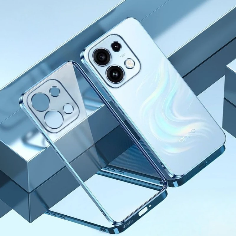 For OPPO Reno 16 15 14 Pro Electroplating Transparent Phone Case for OPPO Reno16 Reno15 Reno14 Pro Protective Case Soft Shell