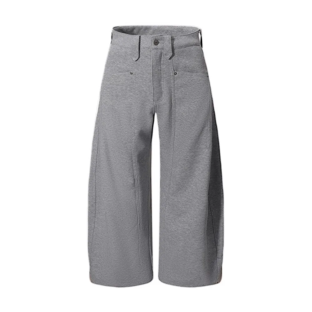 Drawstring Elastic Waist Pockets Wide Leg Black SweatPants Trousers for Women Men Streetwear Winter Spring Trends Pants