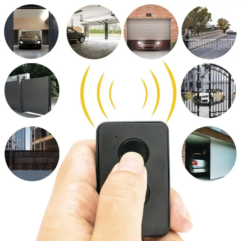 A33T 10pcs for DOORHAN 2 Transmitter Remote Control Keychain 433MHz Universal Garage Gate Barrier Remote Opener