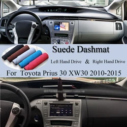 For Toyota Prius 30 XW30 2010 2011 2012-2015 Suede Leather Dashmat Dash Mat Cover Dashboard Pad Sunshade Carpet Car Accessory