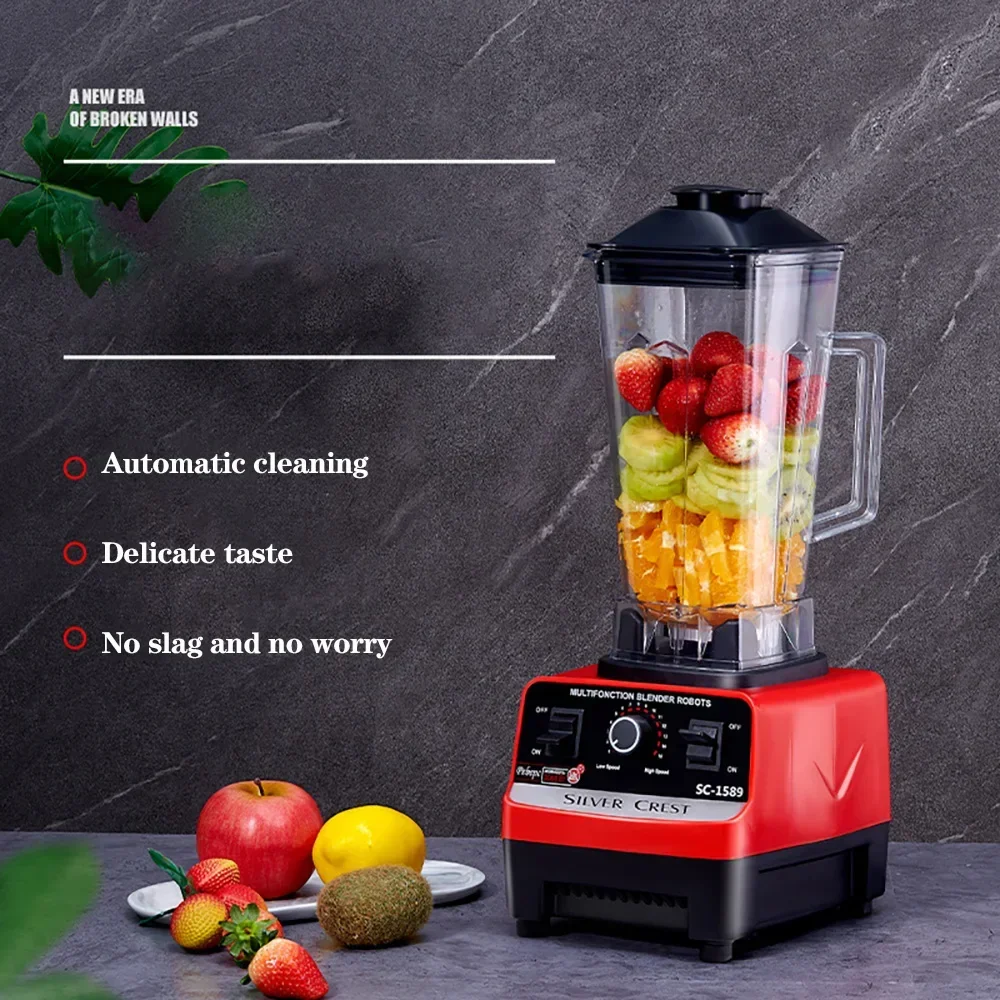 2.5l Kitchen Blender Professional Heavy Duty Commercial Mixer Juicer 32000rpm Speed Grinder Ice Smoothies Coffee Maker Bpa Free