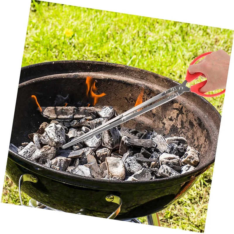 Fireplace Tongs& Pellet Scoop Set For Solo Stove Mesa/XL- Metal Tabletop Fire Pit Mini Firewood Grabber,Tools