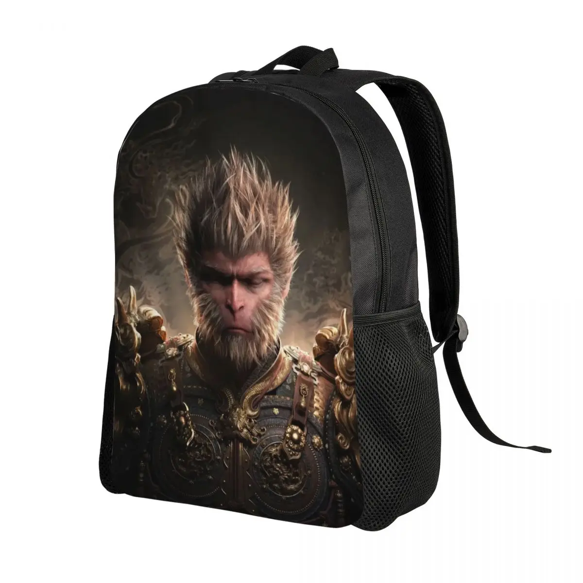 Custom Monkey King Wukong Myth Backpacks for Women Men Waterproof School College Video Game Lover Gaming Bag Printing Bookbag