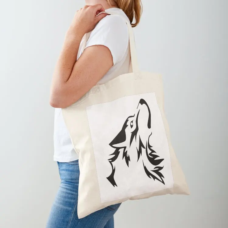 

White Wolf Designs - (Brand) Silhouette Tote Bag hand bags shopping bag shopping bag logo Women's beach bags