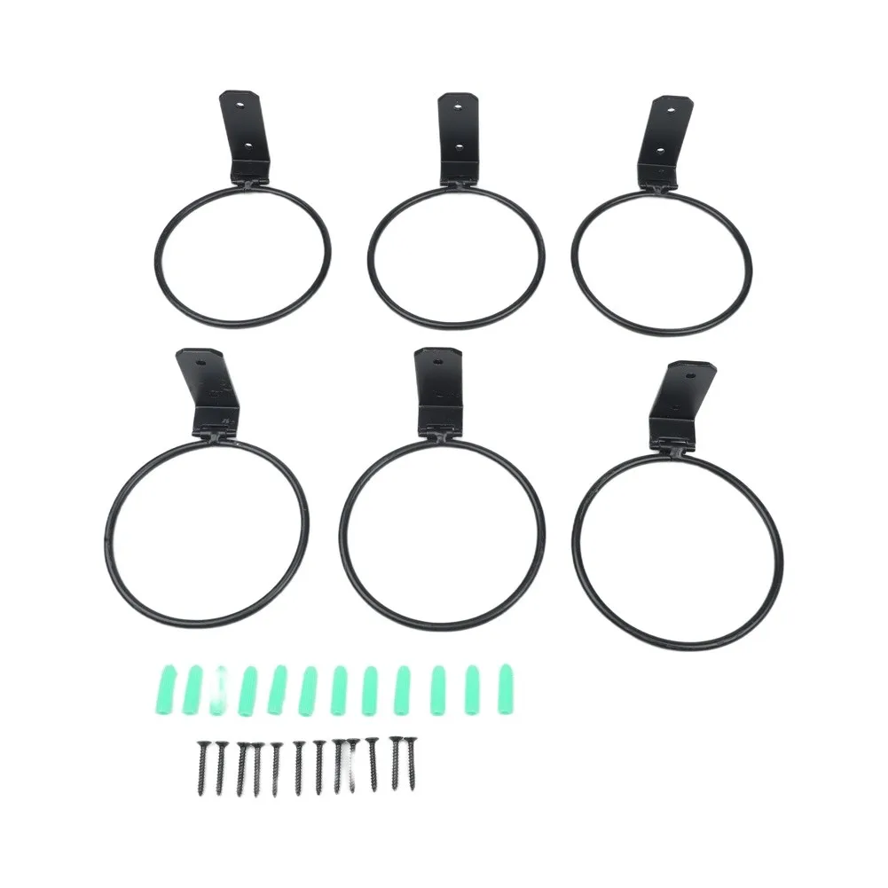 6in 8in Flower Pot Holder Wall Mounted Flower Pot Rack Multi-purpose Holder Decorative Purpose Heavy Solid Iron