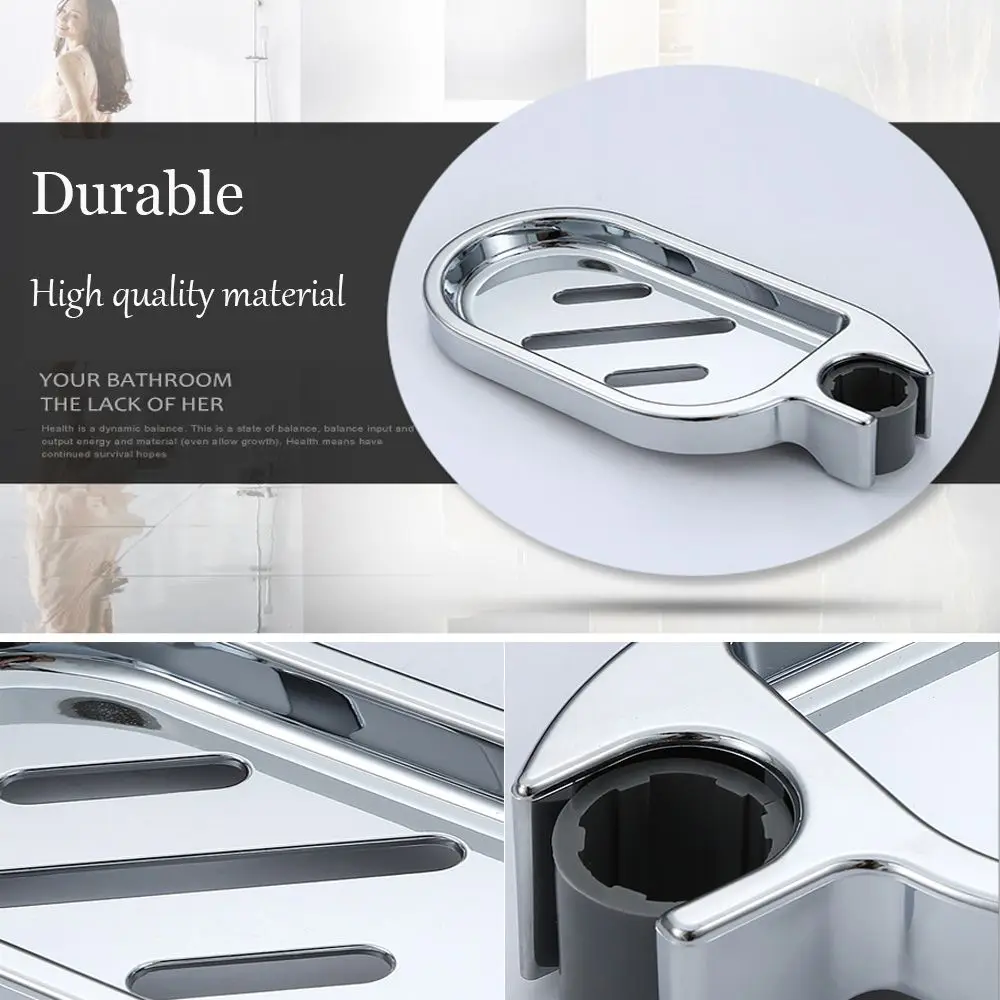 Adjustable Rail Slide Bathroom Bath Shower Soap Dishes Holder For 22 24 25 mm Home