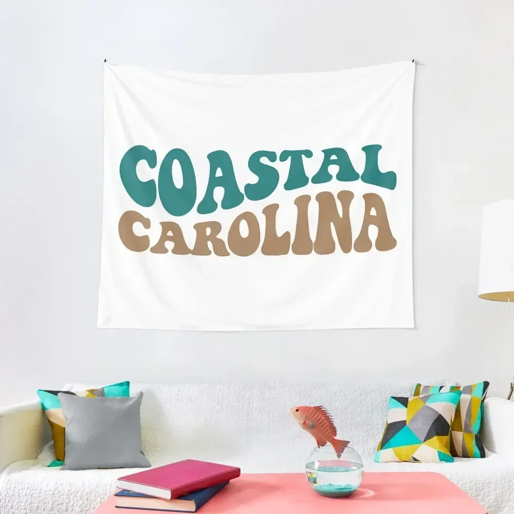 

coastal carolina - groovy warped font Tapestry Home Supplies Mushroom House Decor Tapestry