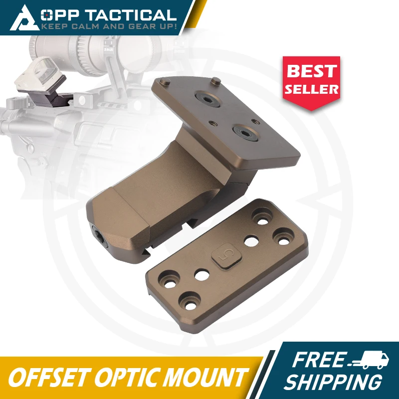 

Tactical Offset Optic Mount 45 Degree Offset Red Dot Sight Base for RMRT2SRO Romeo Red Dot Sight