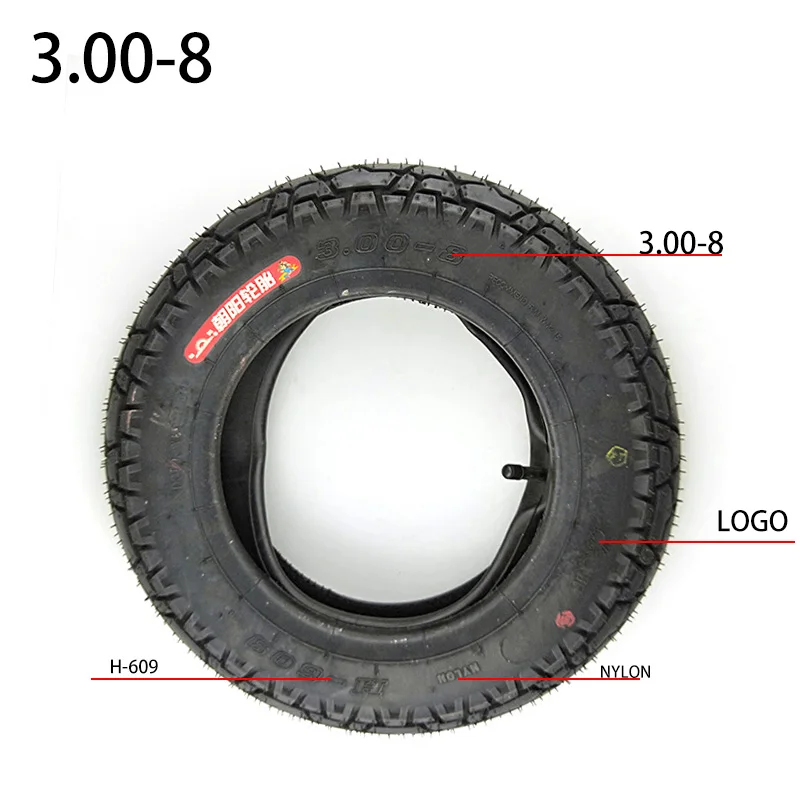 3.00-8 Tire & inner tube fits Gas and Electric Scooters Warehouse Vehicles Mini Motorcycle