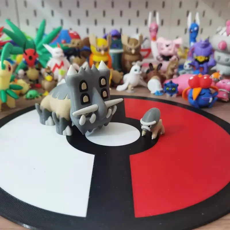 Anime Pokemon Shieldon Bastiodon Figur Proportion Welt 1:20 Diy 3D Druck Charakter Kawaii Desktop Dekoration Modell Spielzeug Geschenk