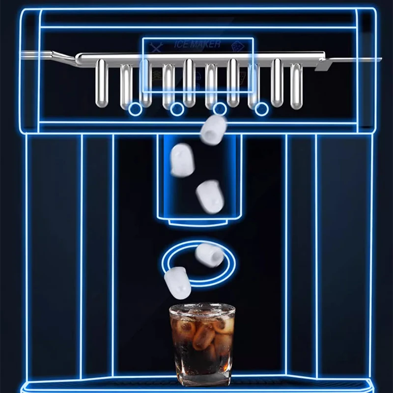 Fabricante de gelo pequeno do agregado familiar/distribuidor da água, inteiramente automático, mini Desktop que faz a água fria, 10 a 15kg pelo dia