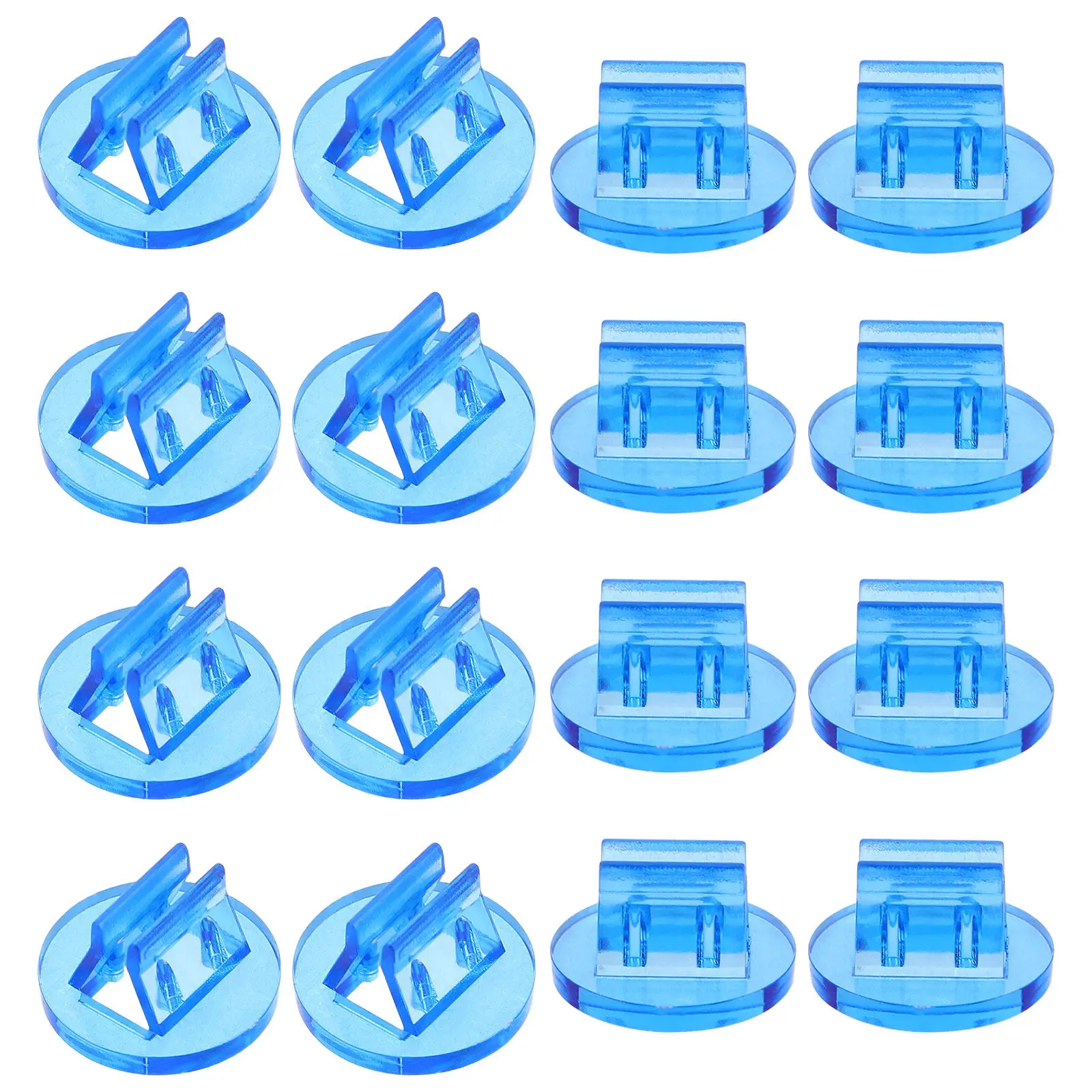 100Pcs Round Plastic Game Card Holders Stable Board Game Organizer Tabletop Business Card Display Holder Table Marker Stand