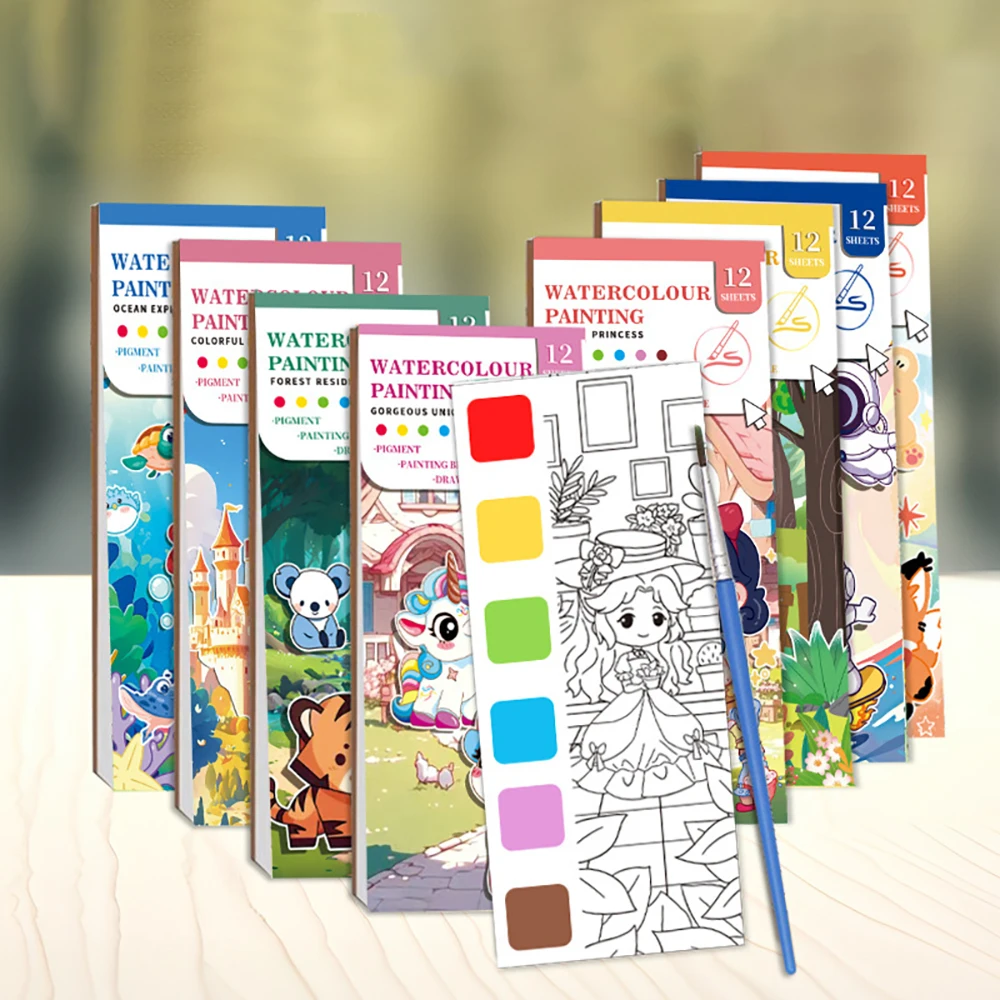 Hot selling student coloring notebook, sticky notes, graffiti drawing notebook