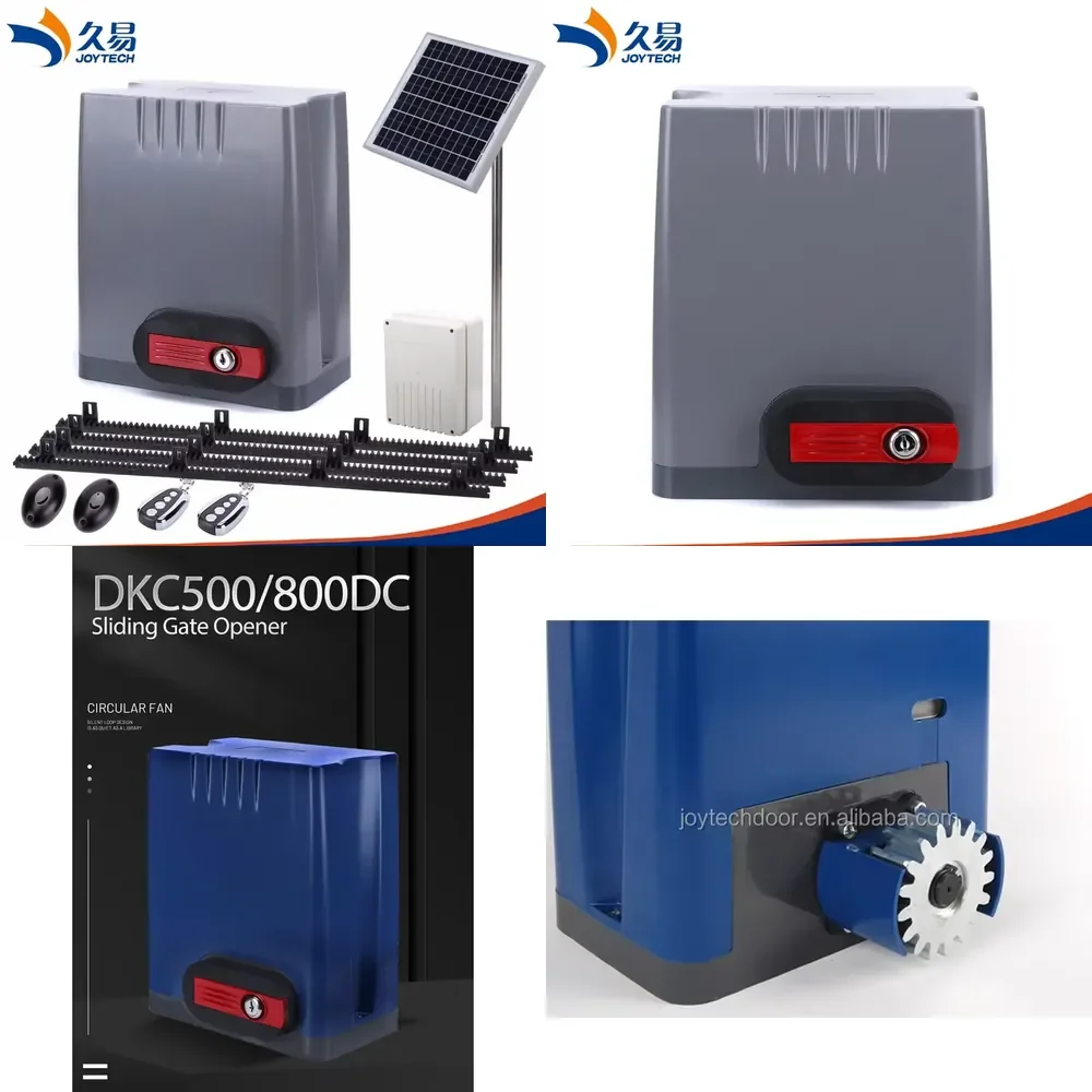 Electric Gate Control Sliding Gate Motor DKC500DC/DKC800DC Sliding Gate Opener with Solar Power System