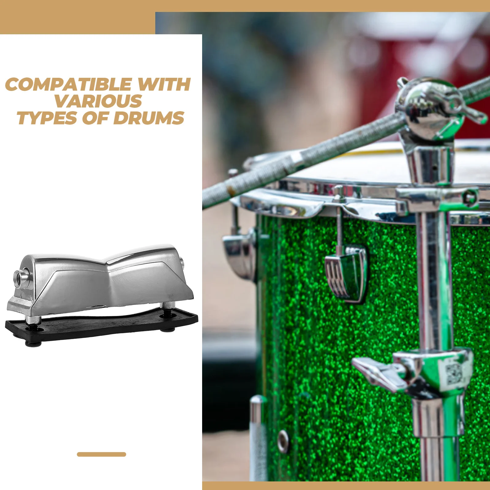 Double End Mount Lug Aluminum Alloy Drum Ear Accessories Snare Drum Parts Replacement Lugs Drum Hardware Snare Drum