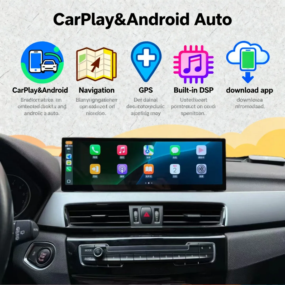

14.9 Inch Car Radio Car Multimedia Player Screen For BMW X1 F48 X2 F49 2016 2017 2018 2019 NBT EVO 4G GPS Carplay Auto Display