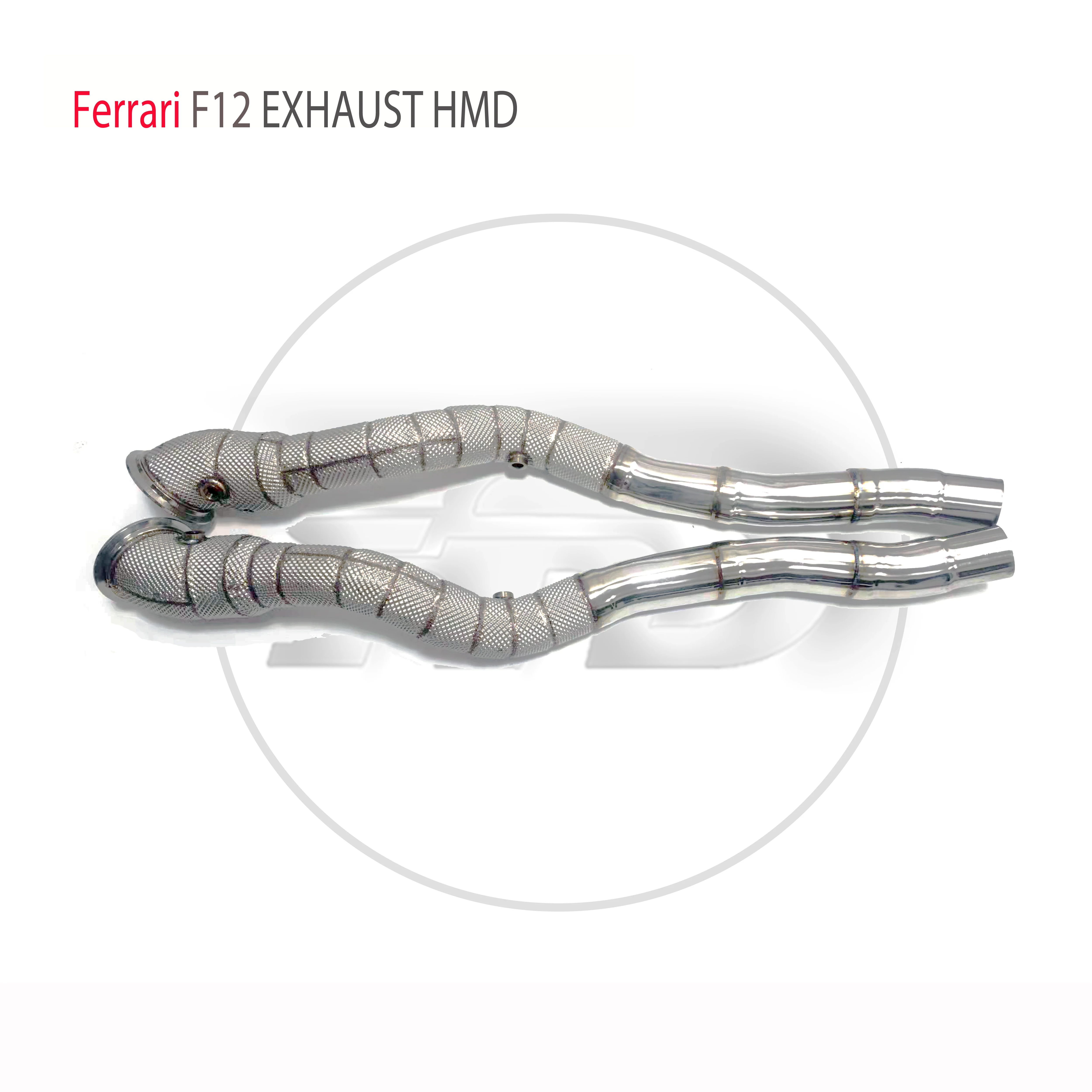 HMD Exhaust Manifold Downpipe for Ferrari F12 Car Accessories Muffler With Catalytic Converter Header Without Cat Pipe