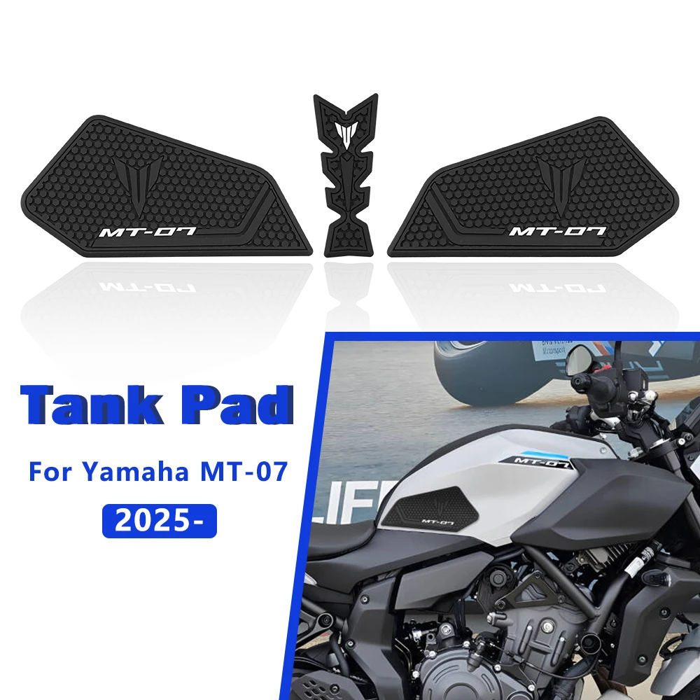 

For Yamaha MT-07 MT07 2025- Motorcycle Fuel Tank Pad Anti Scratch Stickers Side Tank Pads Gas Tank Traction Pads